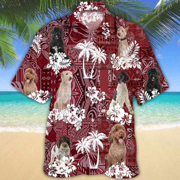 Portuguese Red Hawaiian Shirt/ Gift for Dog Lover Shirts/ Men''s Hawaiian shirt/ Summer Hawaiian Aloha Shirt