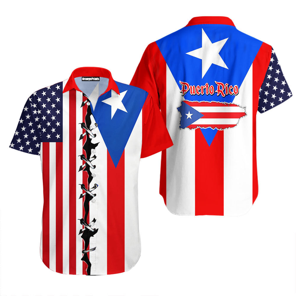 Puerto Rico Flag Hawaiian Shirt For Men & Women
