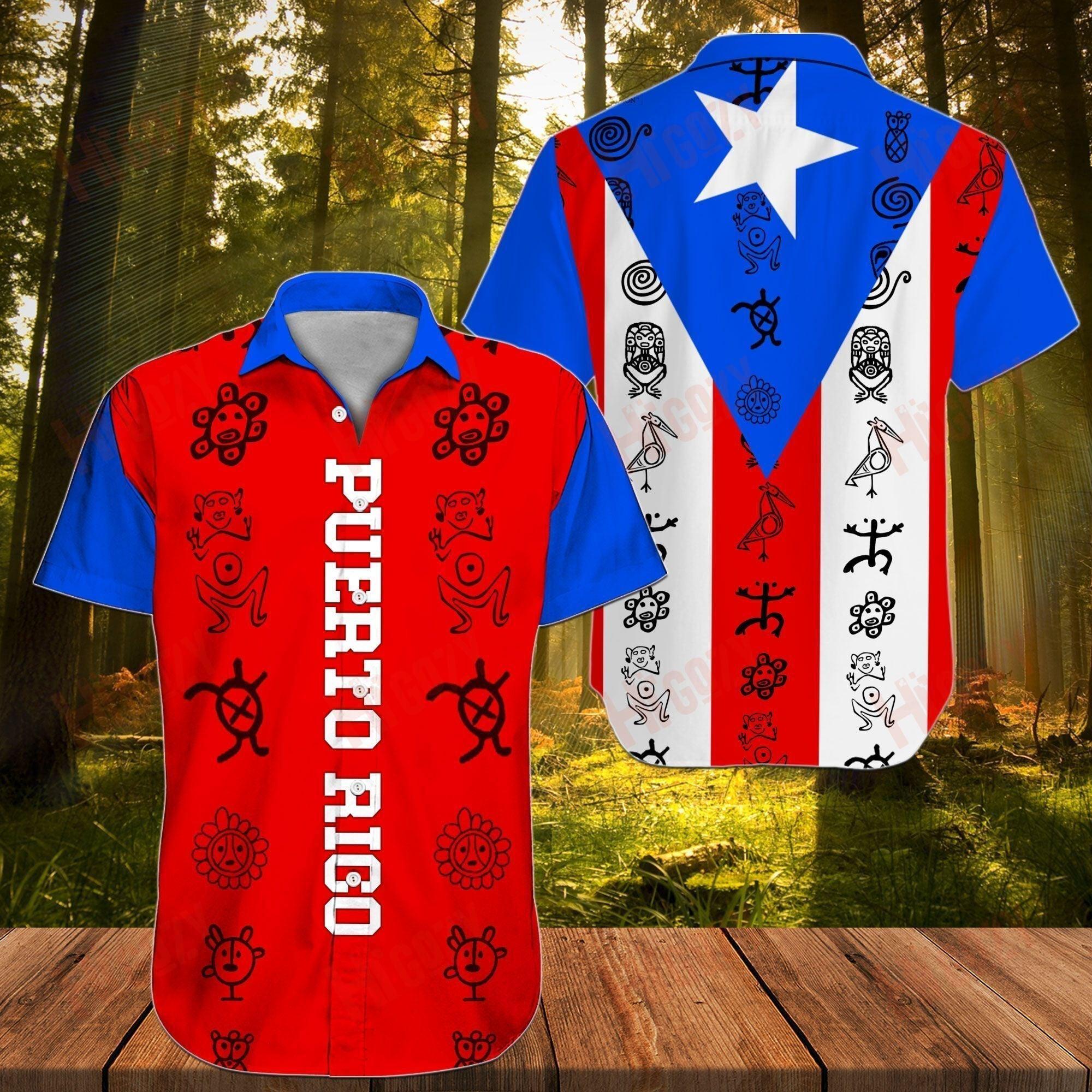Puerto Rico Hawaiian Shirt For Men & Women