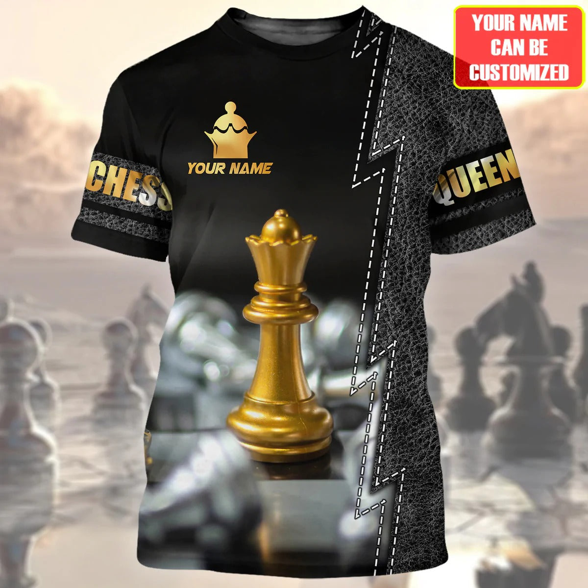 Custom 3D All Over Print Chess Queen T Shirt/ Chess Player Shirt/ Best Gift For Chess Lover