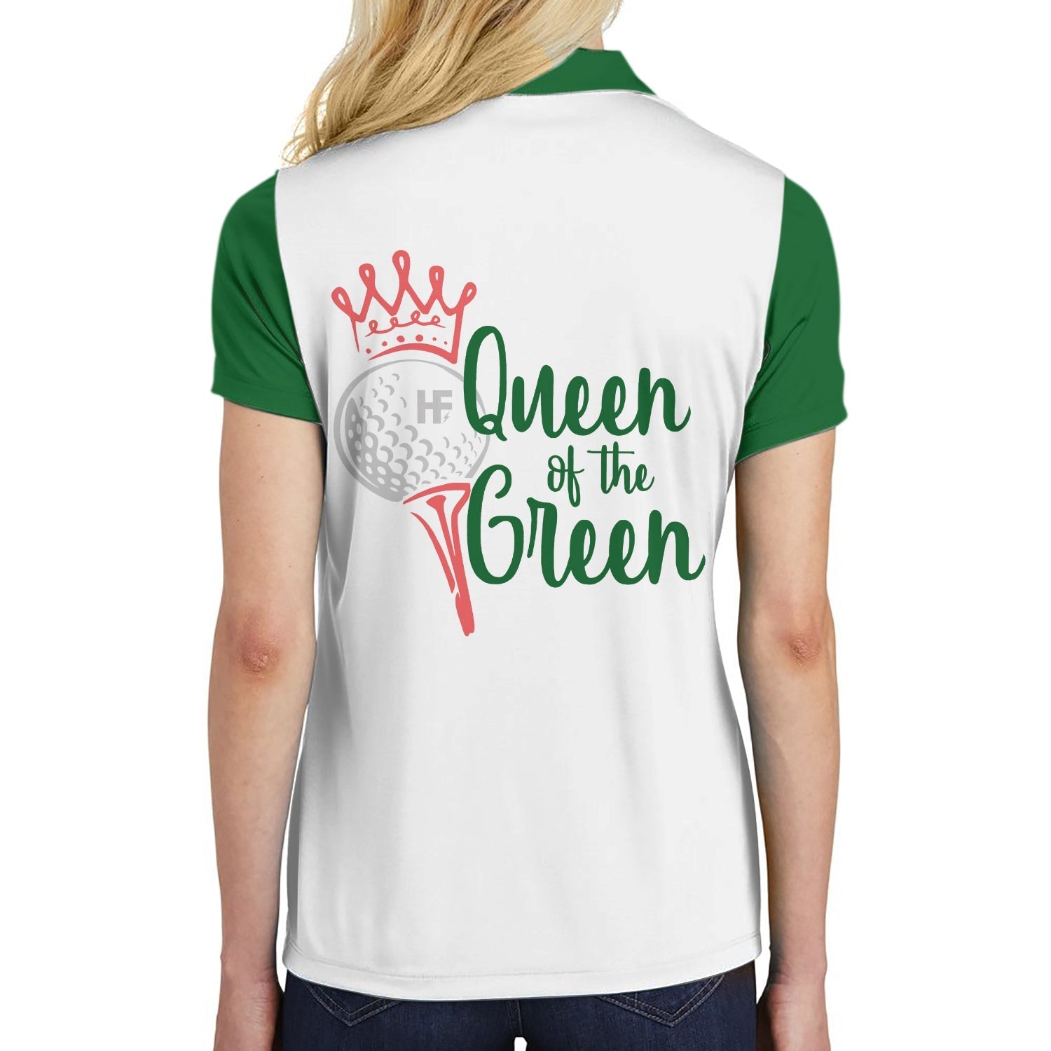 Queen Of The Green Short Sleeve Women Polo Shirt Coolspod
