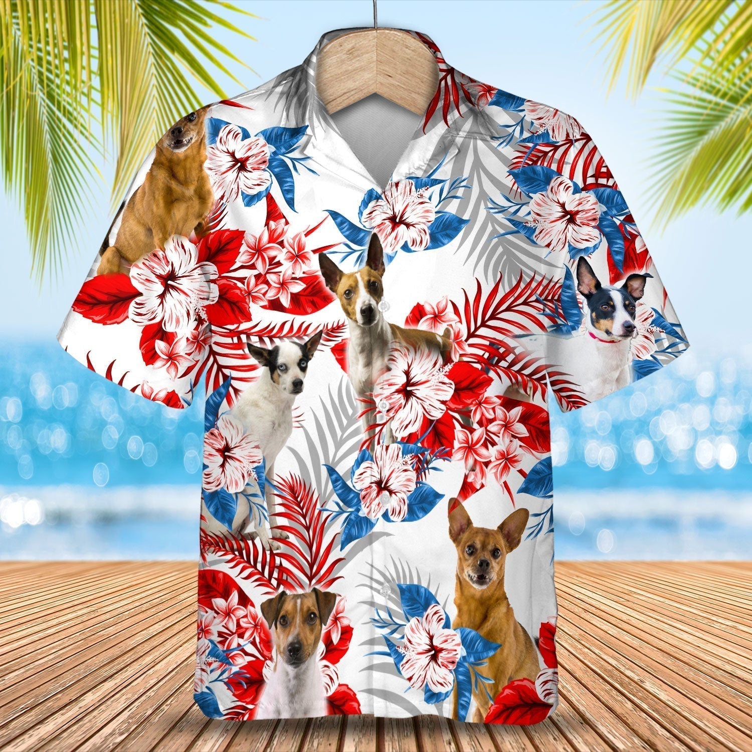 Rat Terrier Hawaiian Shirt - Gift for Summer/ Summer aloha shirt/ Hawaiian shirt for Men and women