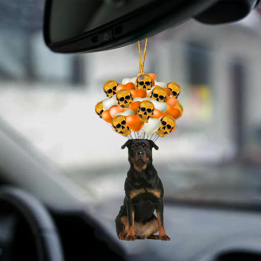 Rottweiler 2 Halloween Car Ornament Dog Ornament For Halloween