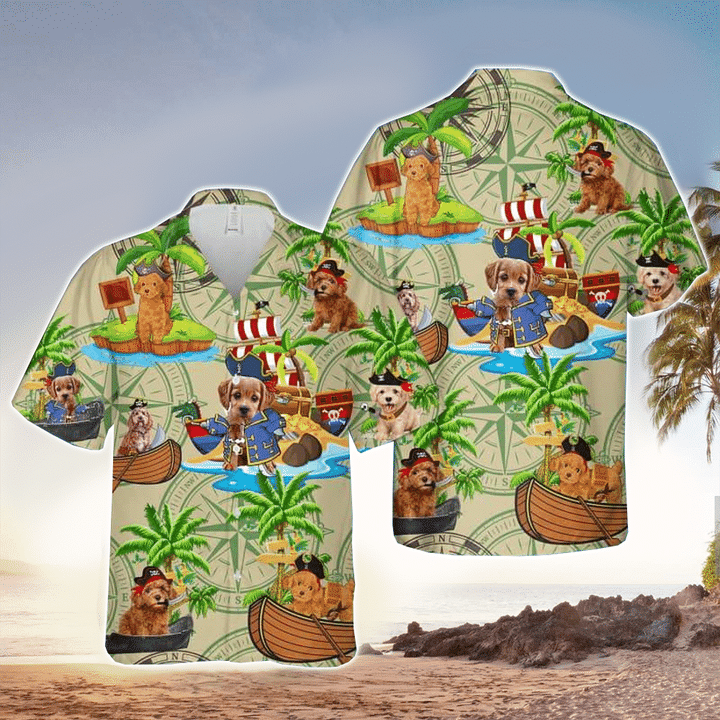 Rottweiler Vacation Hawaiian Shirt/ Dog Short Sleeve Hawaiian Aloha Shirt