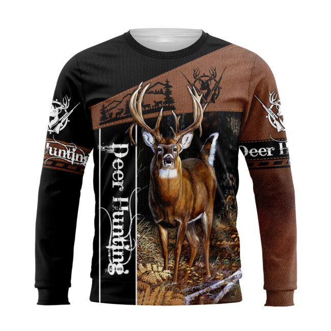 Hunting Dad 3D All Over Printed Shirts Deer Hunting Dad Hoodie Sweater Gift For Dad Birthday Gifts For Dad