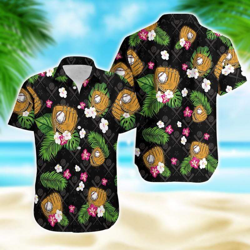 Floral Baseball Summer Tropical Hawaiian Aloha Shirts