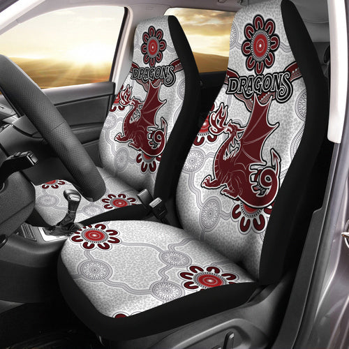 Dragon Car Seat Cover/ St. George Australia Aboriginal Car Seat Covers