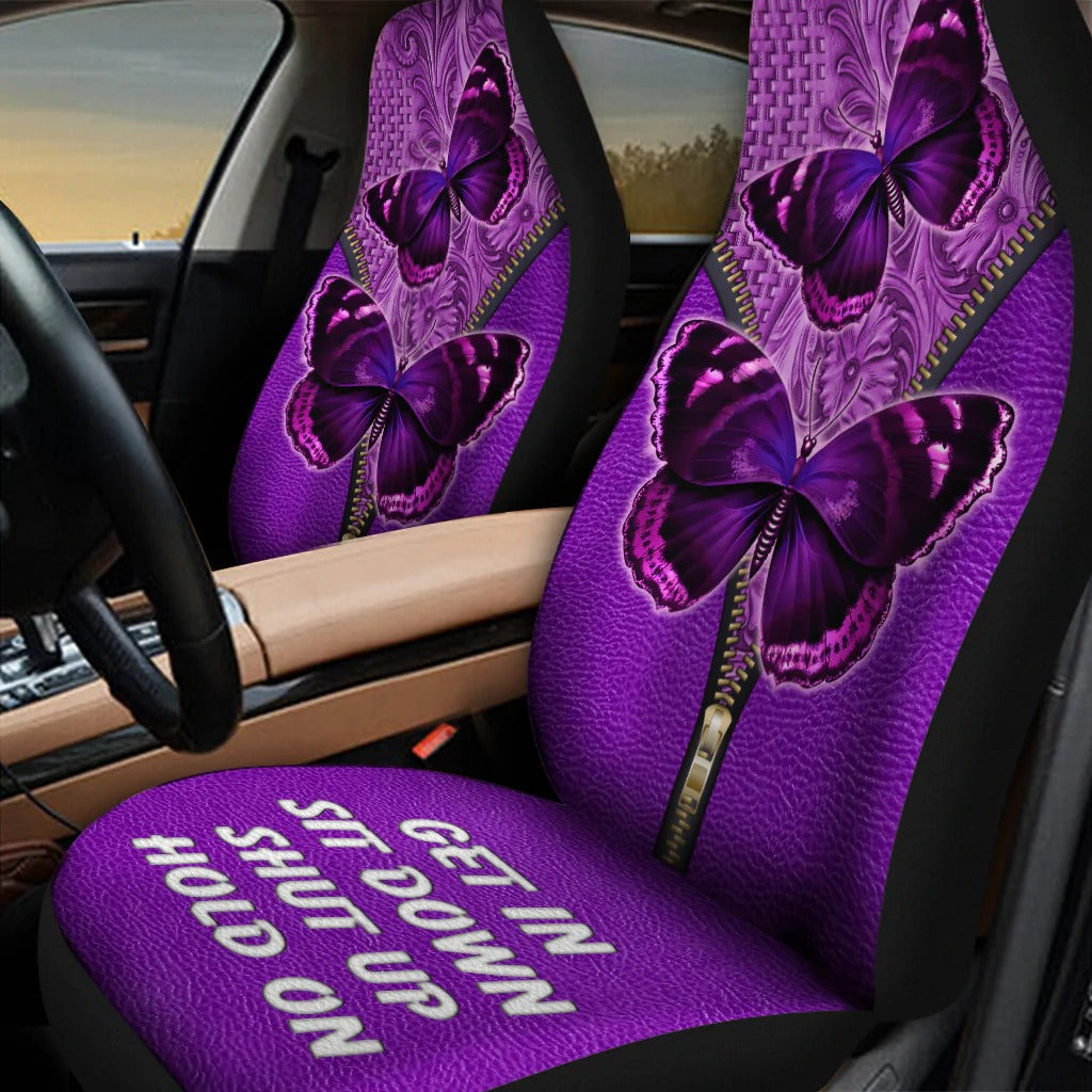 Coolspod Butterfly All Over Printed Front Car Seat Covers