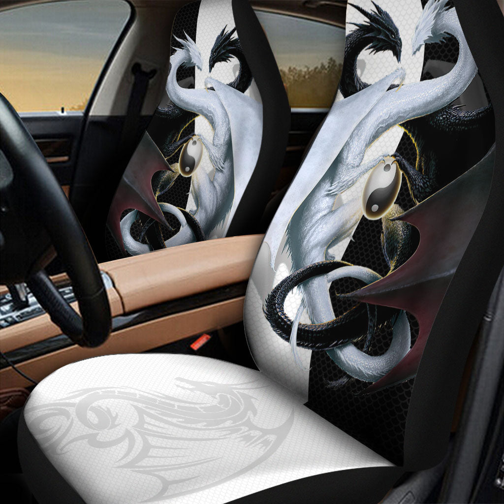 Yin Yang Dragon Car Seat Covers/ Front Carseat Cover With Dragon