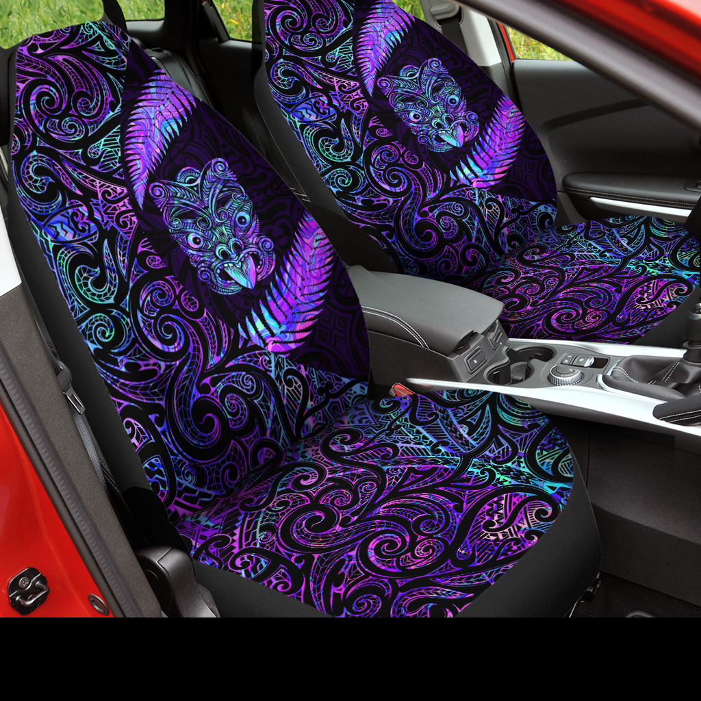 Purple Circle Style Aotearoa New Zealand Car Seat Cover