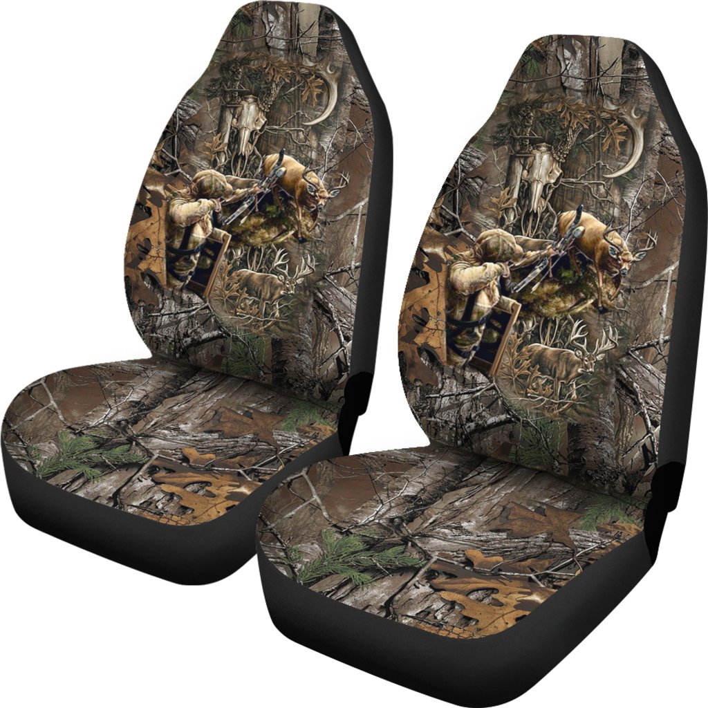 Bowhunting Deer Car Seat Covers For Winnter/ Hunting Deer On Front Seat Cover For A Cars