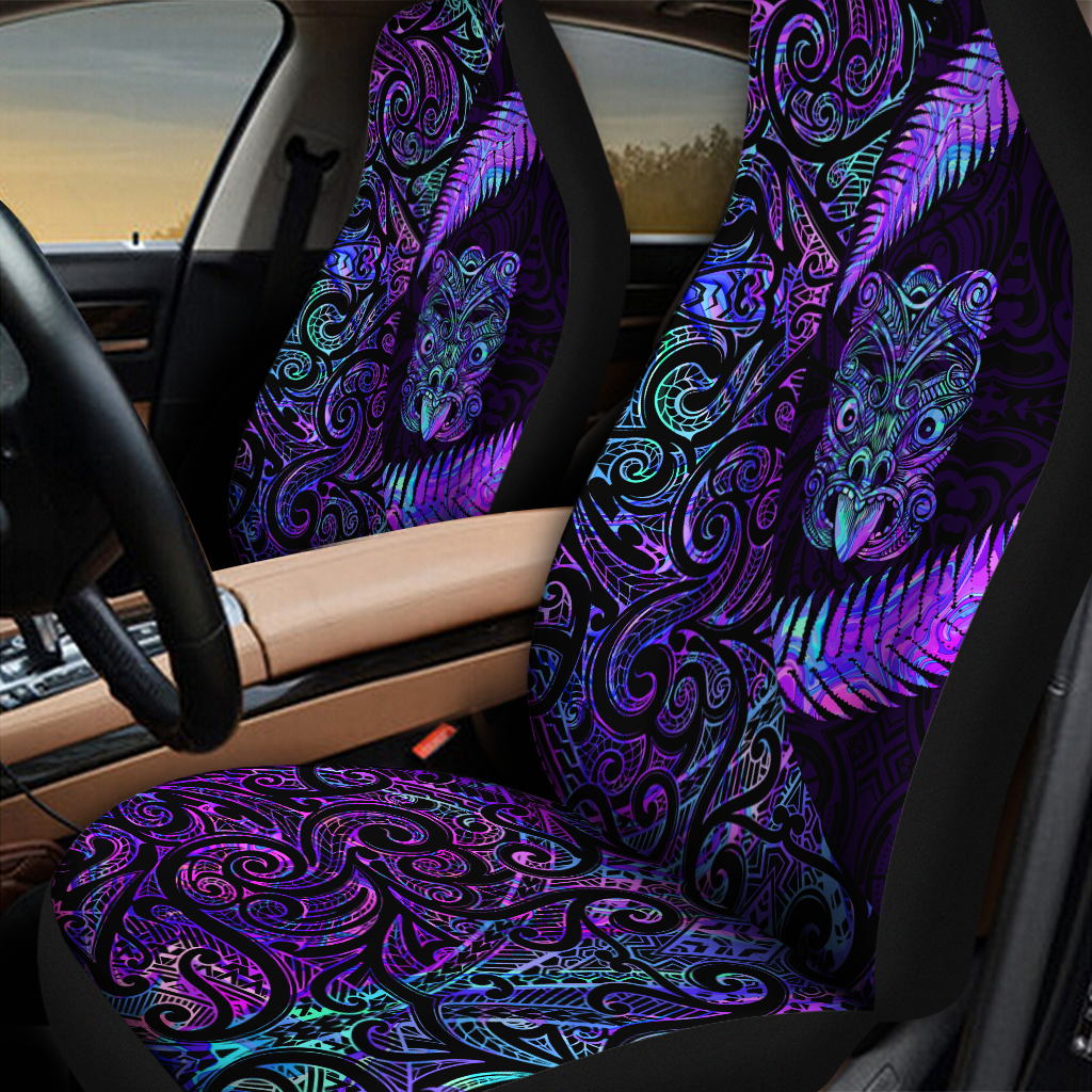 Purple Circle Style Aotearoa New Zealand Car Seat Cover