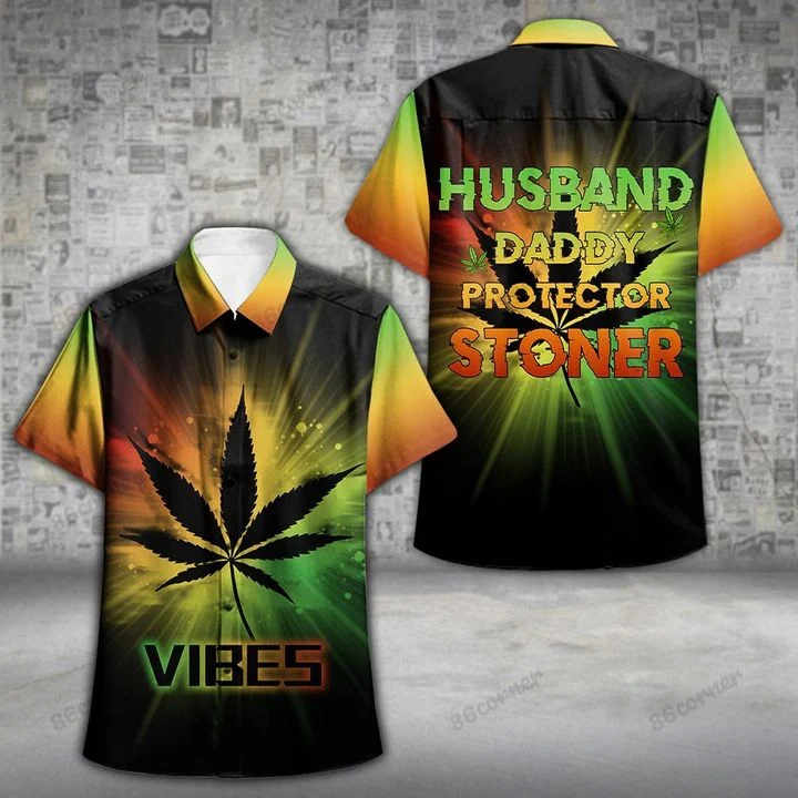 Stoner Vibe Hawaii Shirt/ Summer aloha shirt/ Gift for summer