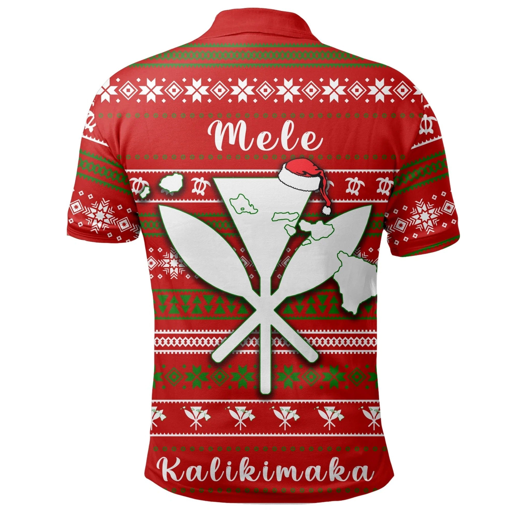 Hawaii Christmas Santa Claus Surf Polo Shirt Funny Xmas Santa Polo Shirt Men Women