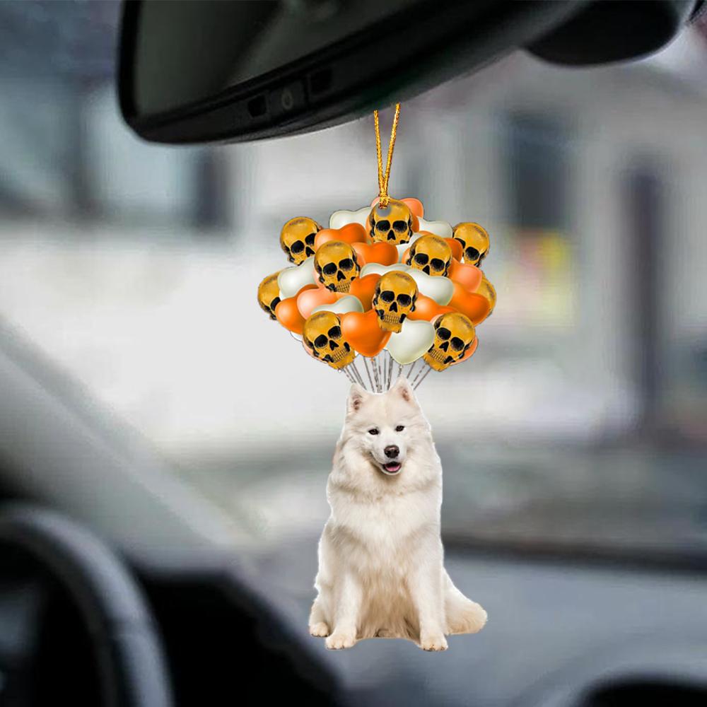 Samoyed Halloween Car Ornament Dog Ornament For Halloween