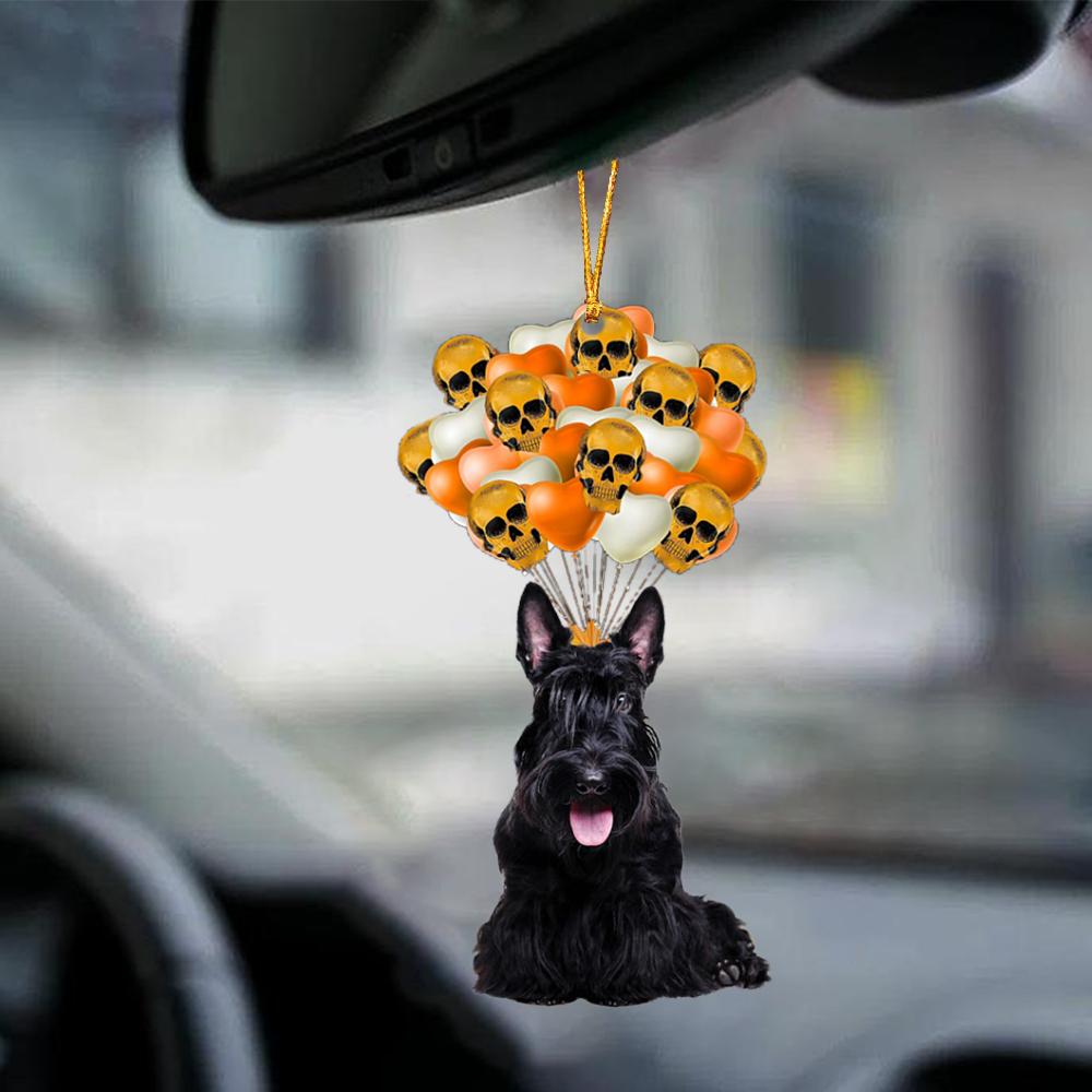 Scottish Terrier Halloween Car Ornament Dog Ornament For Halloween
