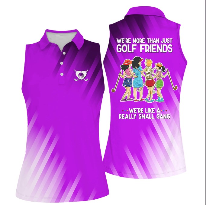 Golf Friends Muticolor Sleeveless Women Polo Shirt For Ladies Golf Shirt