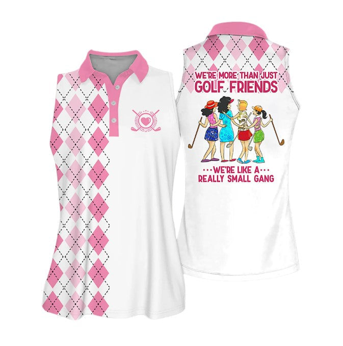 Golf Friends Colorfun Short Sleeve Polo Shirt/ Golf Sleeveless Women Polo Shirt
