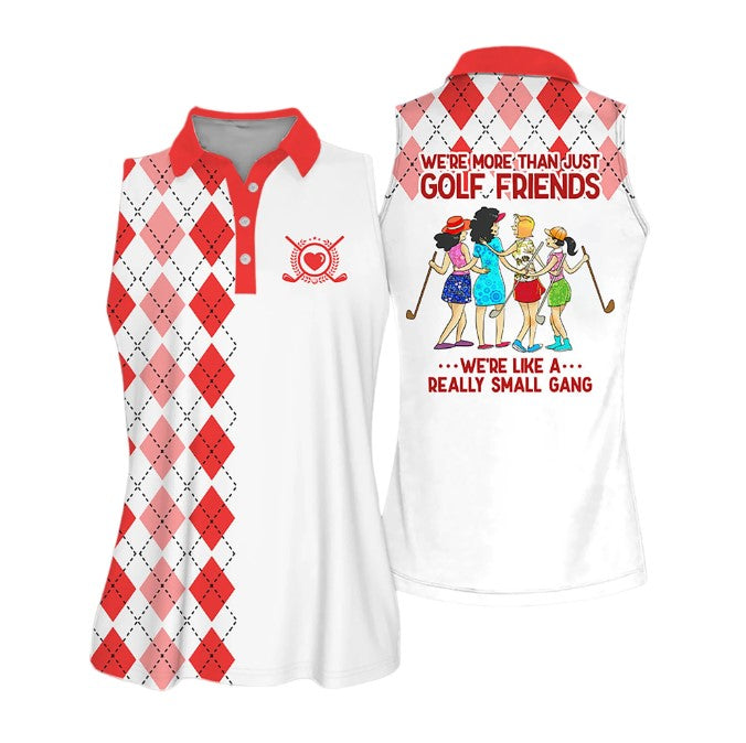 Golf Friends Colorfun Short Sleeve Polo Shirt/ Golf Sleeveless Women Polo Shirt