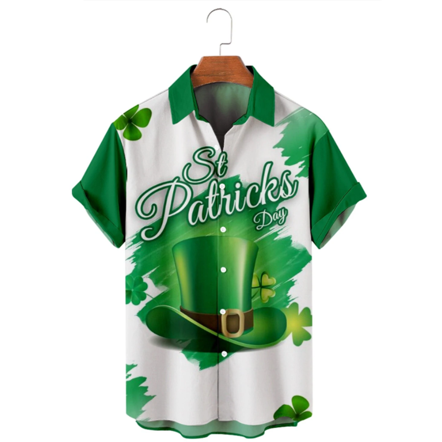 St. Patrick''s Hawaiian Shirt/ Irish Hawaiian Shirt