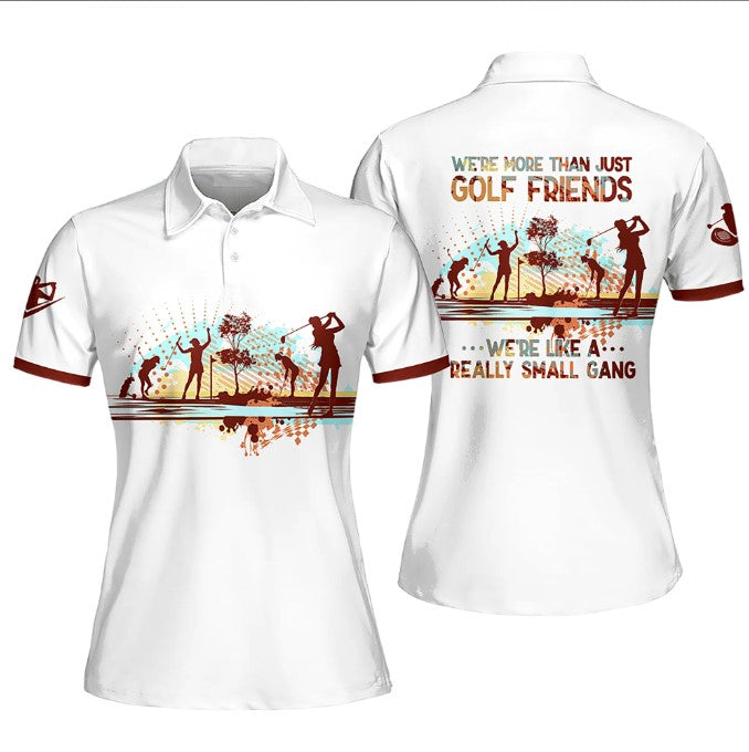 Golf Club Friends Small Gang Sleeveless Polo Shirt Short Sleeve/ Women Golf Shirt