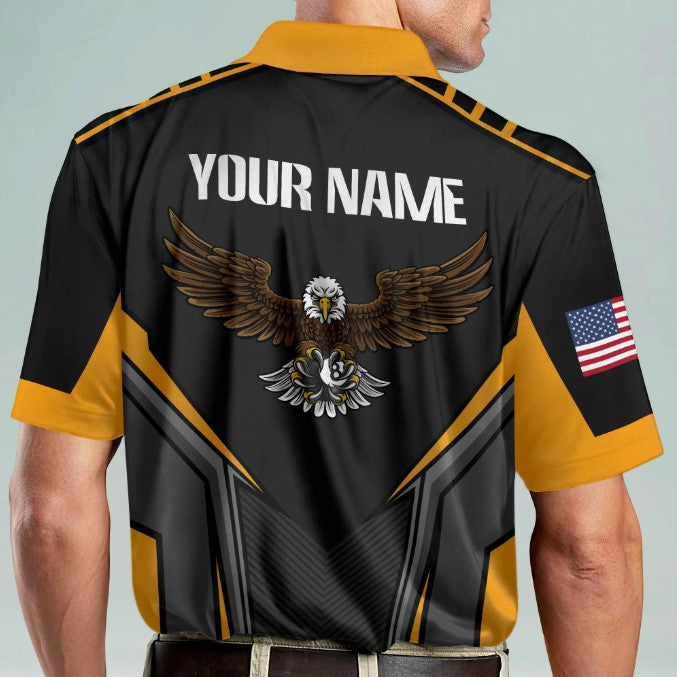 3D Eagle Billiard Polo Shirt/ Custom name Billiard uniform/ Billiard clothing