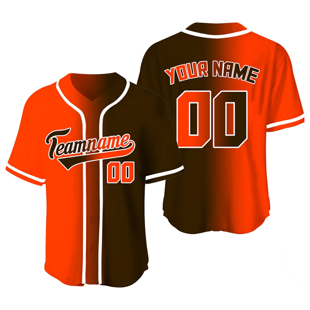 Custom Gradient Color Baseball Jersey Team Clothing Customized Your Name Number Mesh V-Neck Streetwear Man Women Shirt
