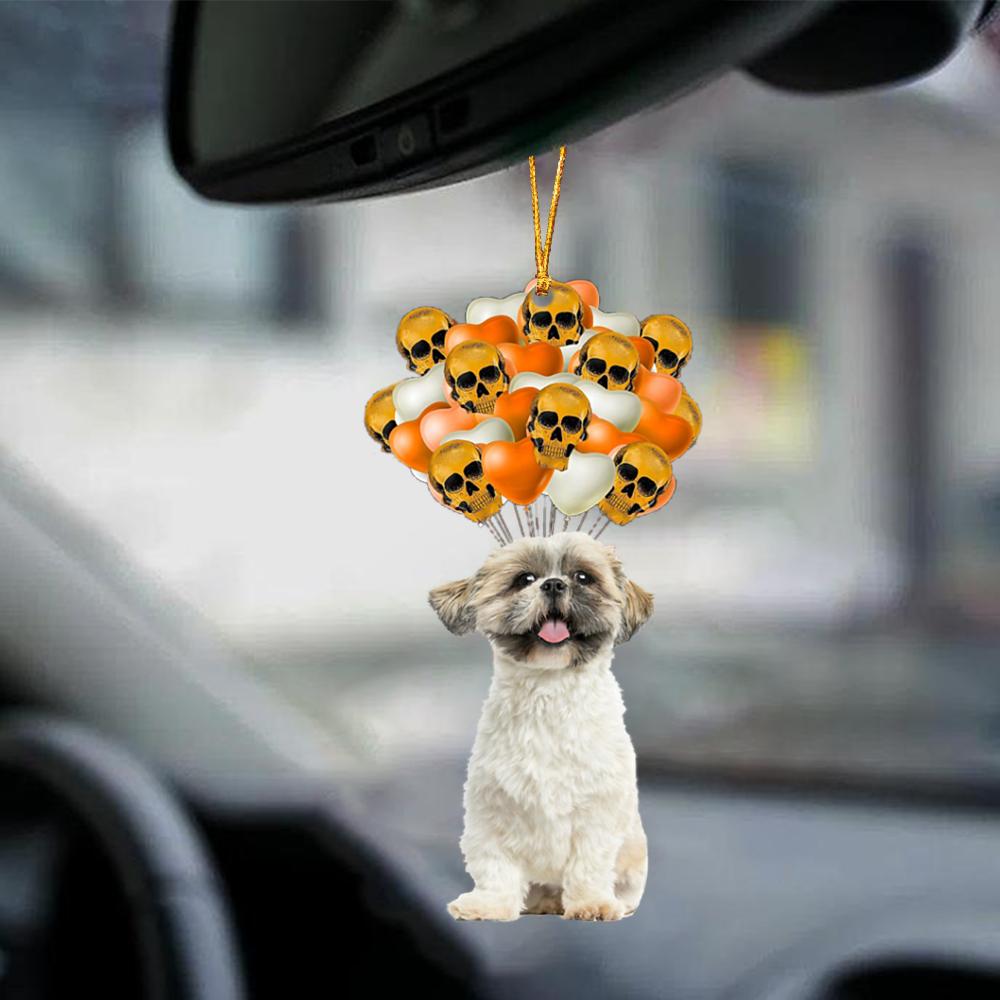 Shih Tzu Halloween Car Ornament Dog Ornament For Halloween