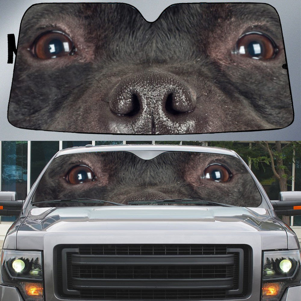 Staffordshire Bull Terrier''s Eyes Beautiful Dog Eyes Car Sun Shade Cover Auto Windshield