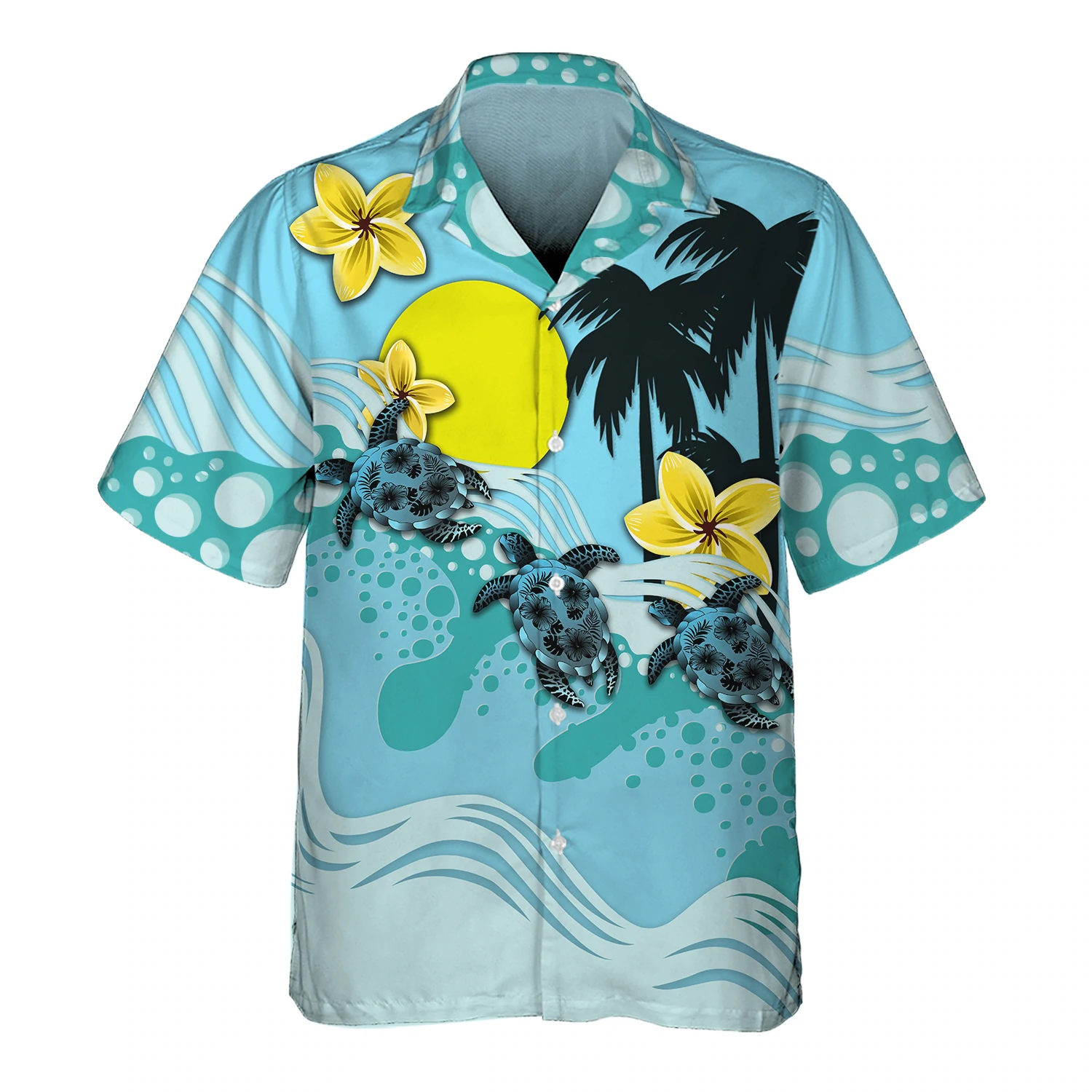Sun And Turtle 3D Hawaiian shirt/ Turtle hawaiian shirt for men and women