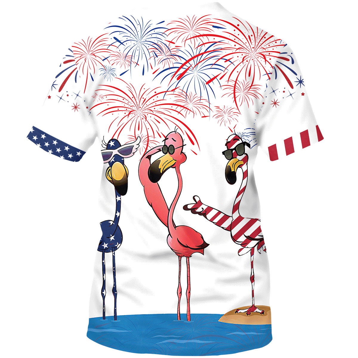 Flamingo Shirts For Independence Day/ Funny Patriotic Shirt American Flamingo T Shirt