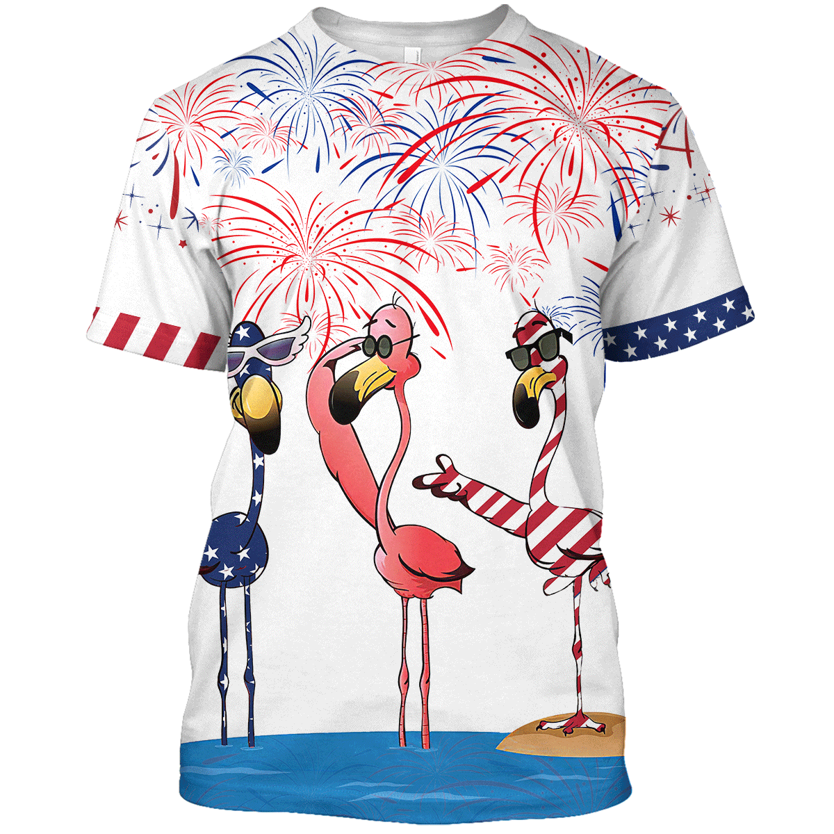 Flamingo Shirts For Independence Day/ Funny Patriotic Shirt American Flamingo T Shirt