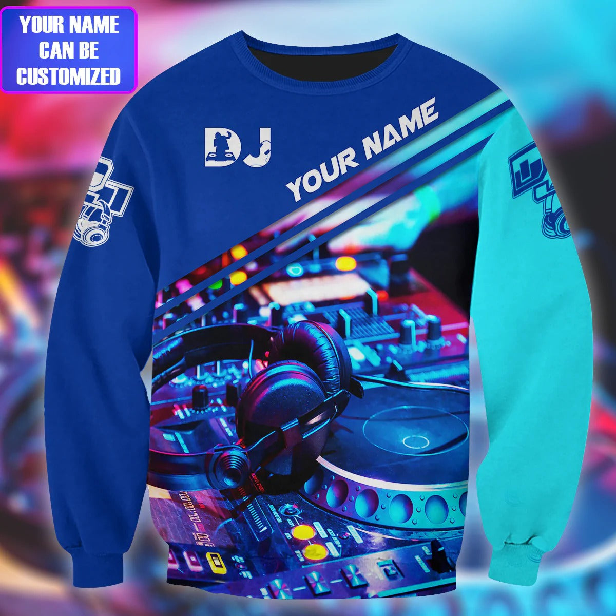 Personalized 3D All Over Printed DJ Hoodie/ DJ Clothing Custom/ Disc Jockey Sweater/ DJ Shirts