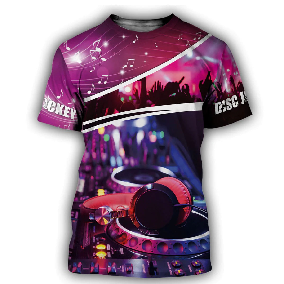 3D Print Colorful DJ Shirt And Hoodie/ Disc Jockey Gift/ Best Gift For DJ Boyfriend