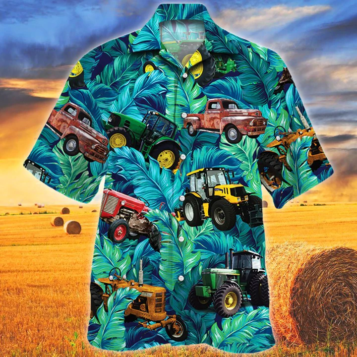 Tractor Lovers Gift Hawaiian Shirt/ Animal Hawaiian Shirt Men/ women/ Gift for Dolphin lovers