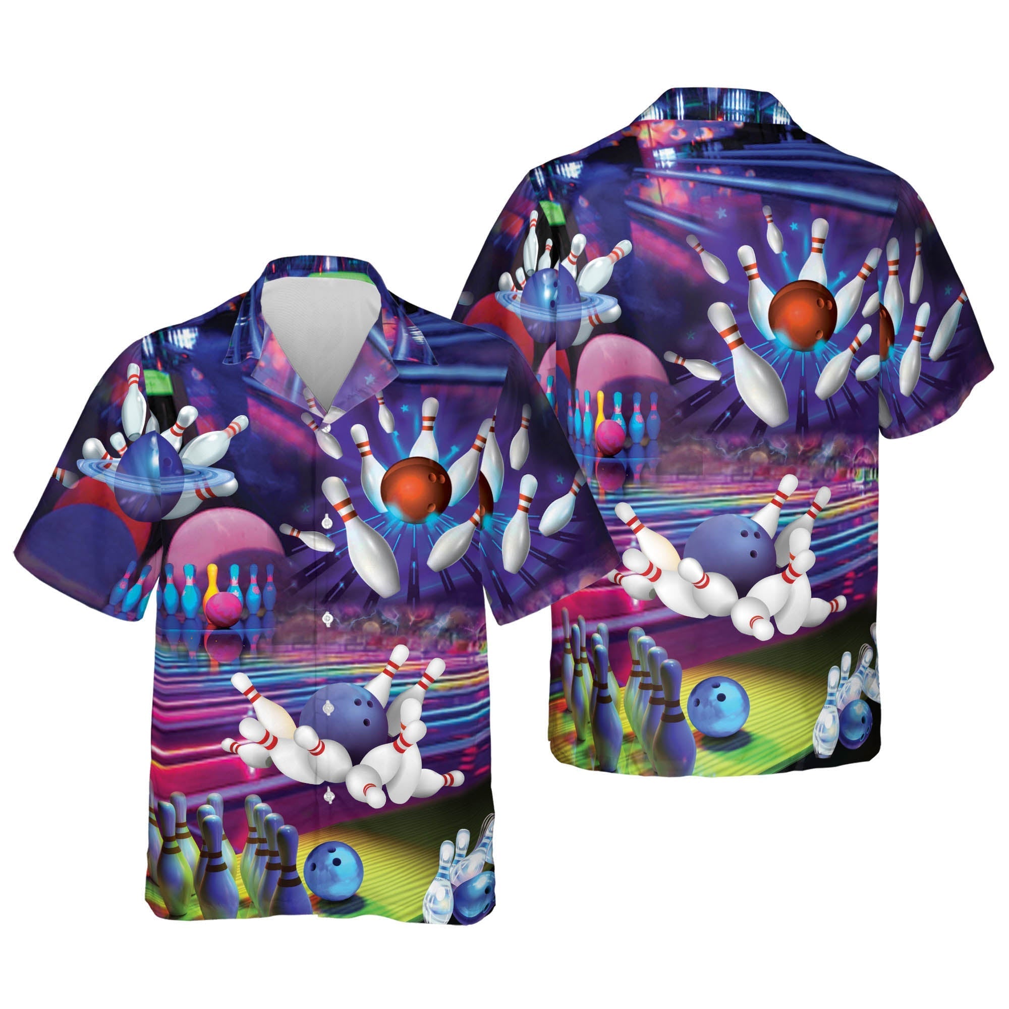 Custom Funny Bowling Shirts with Names Hawaiian Shirt/ Bowling Hawaiian shirt for men