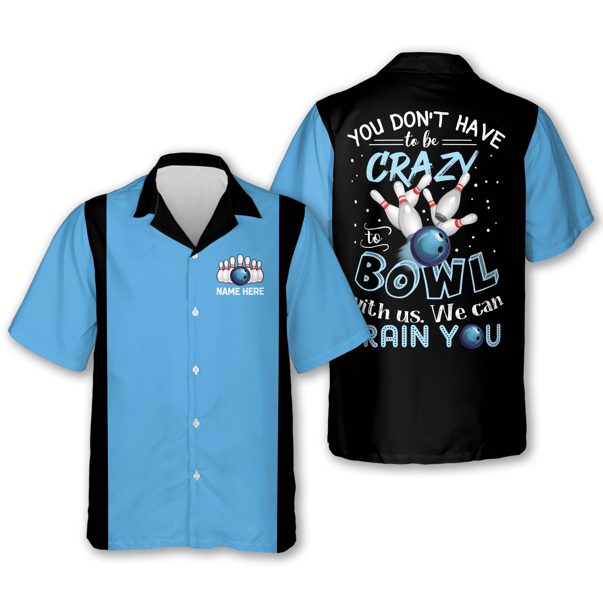 Personalized name bowling Hawaiian shirt/ You Don