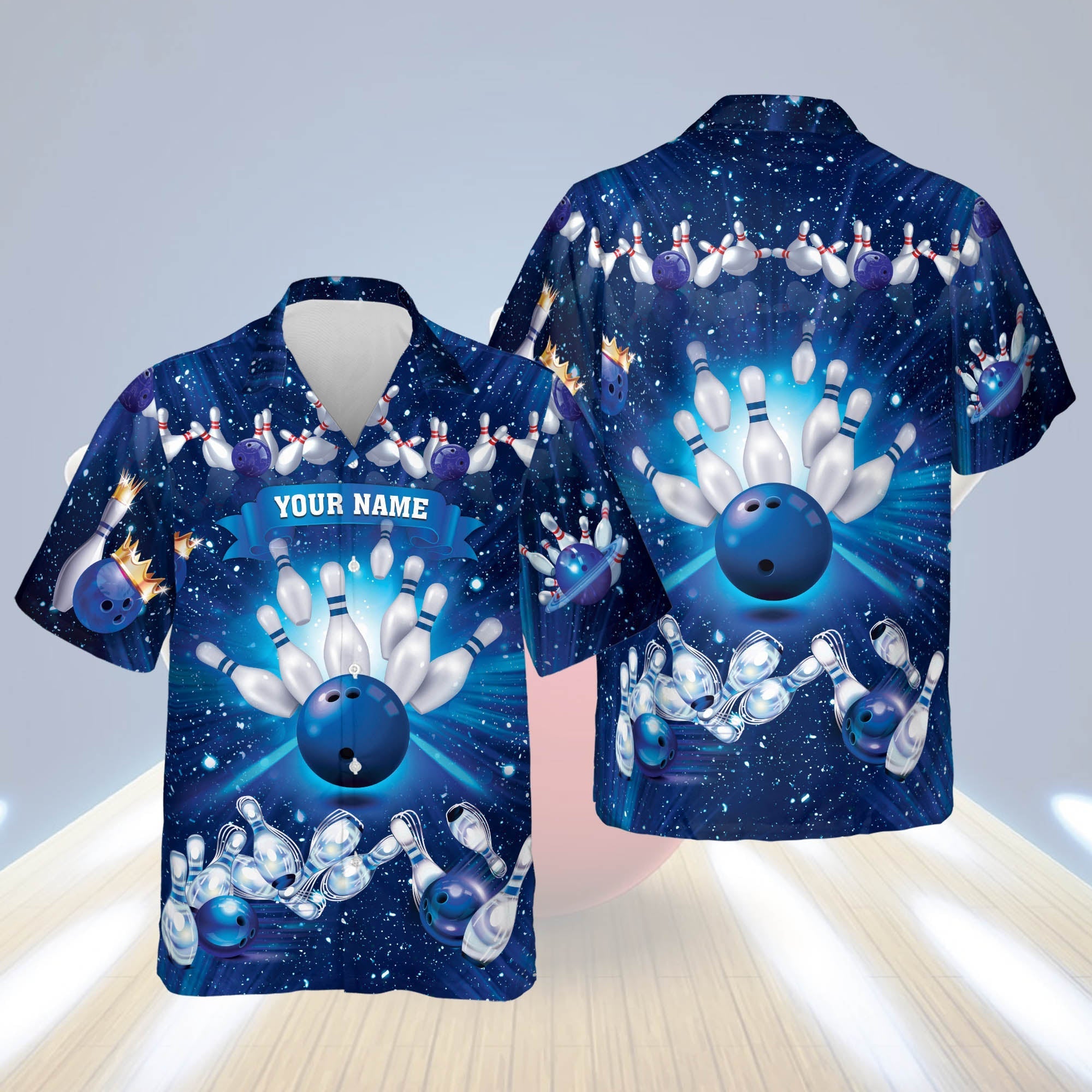 Custom Funny Bowling Shirts with Names Hawaiian shirt/ Bowling Hawaiian shirt for men