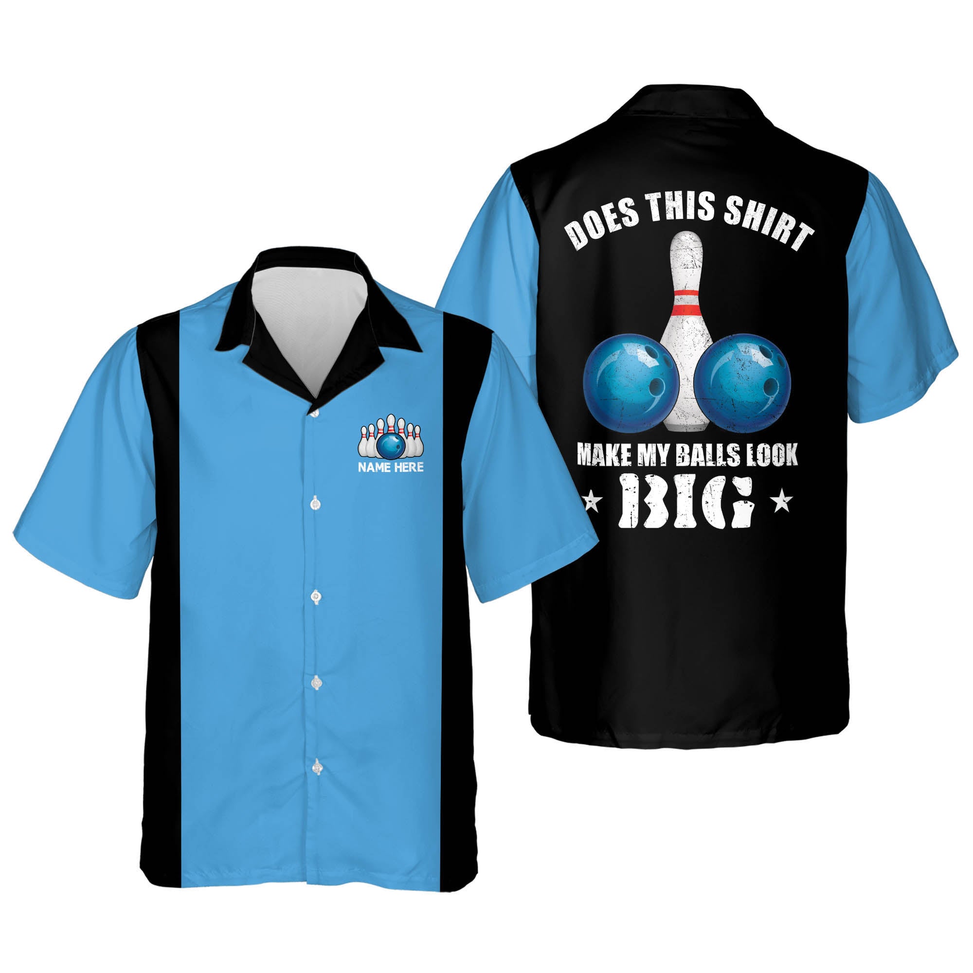 Custom Retro Vintage Hawaiian Bowling Shirts For Men / Summer gift for Bowling team shirt