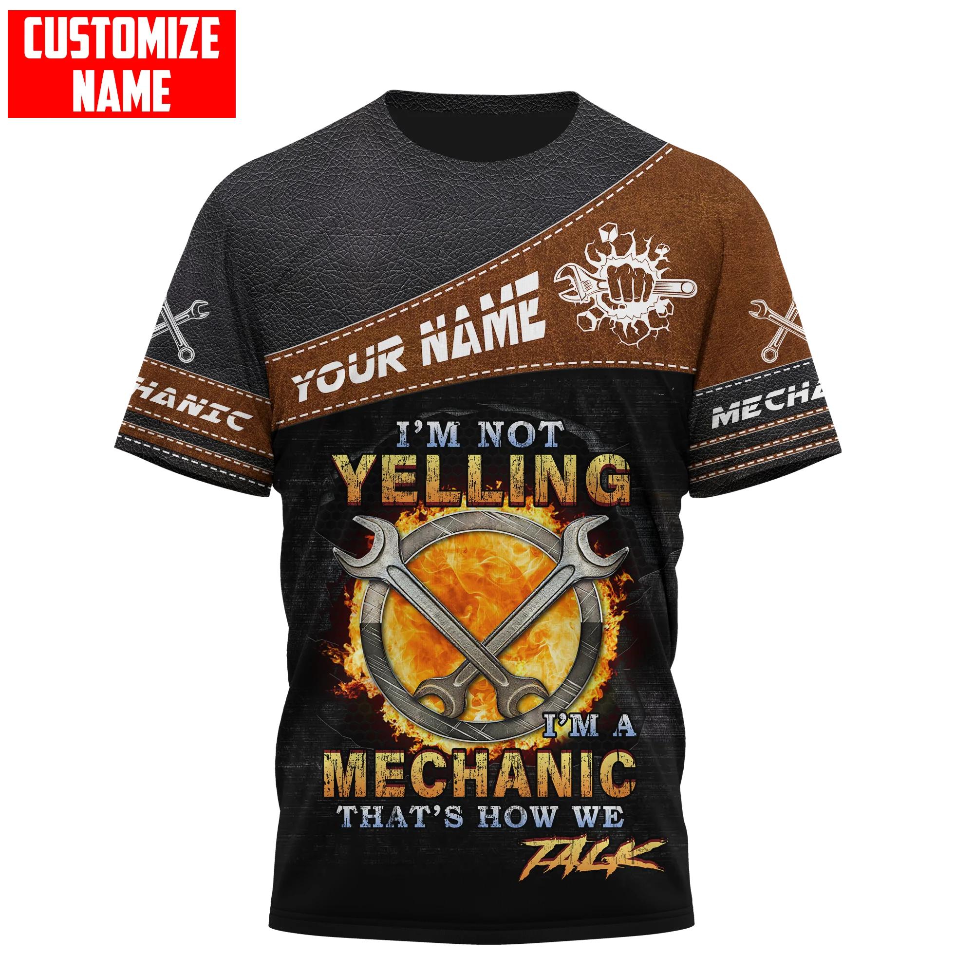 Customized Name Mechanic T Shirt I''m A Mechanic Tee Shirts Gift To Mechanician