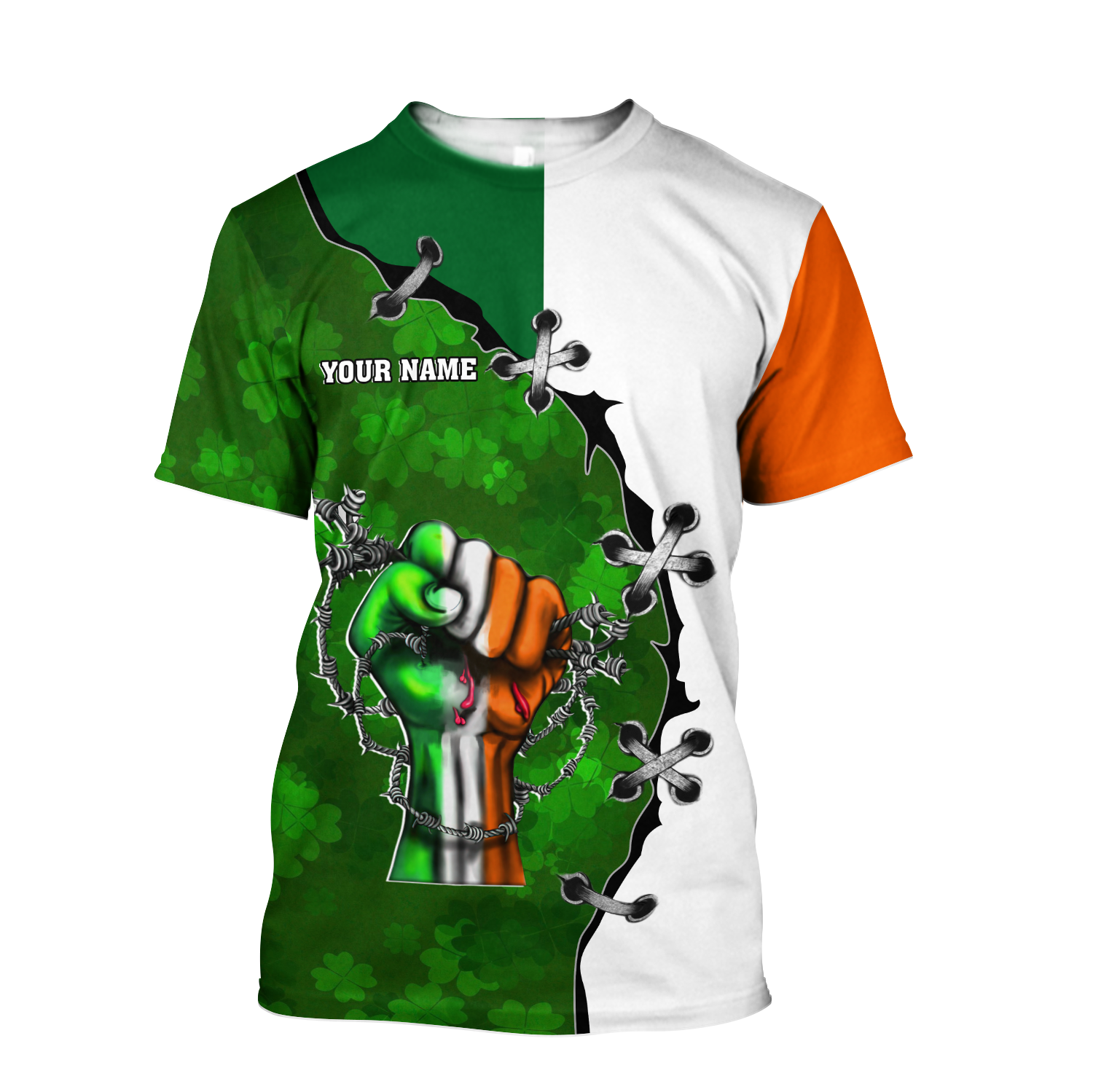 3D All Over Print Pride Is Irishman Lucky Shirt/ Personalized St. Patrick