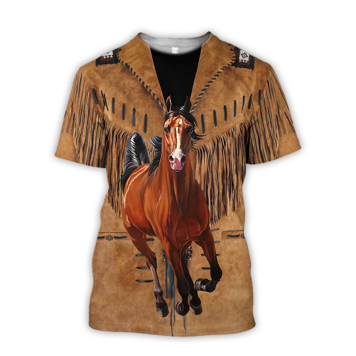 3D All Over Print Love Horse Cowboy Style Unisex Shirt For Cowboy Men Women