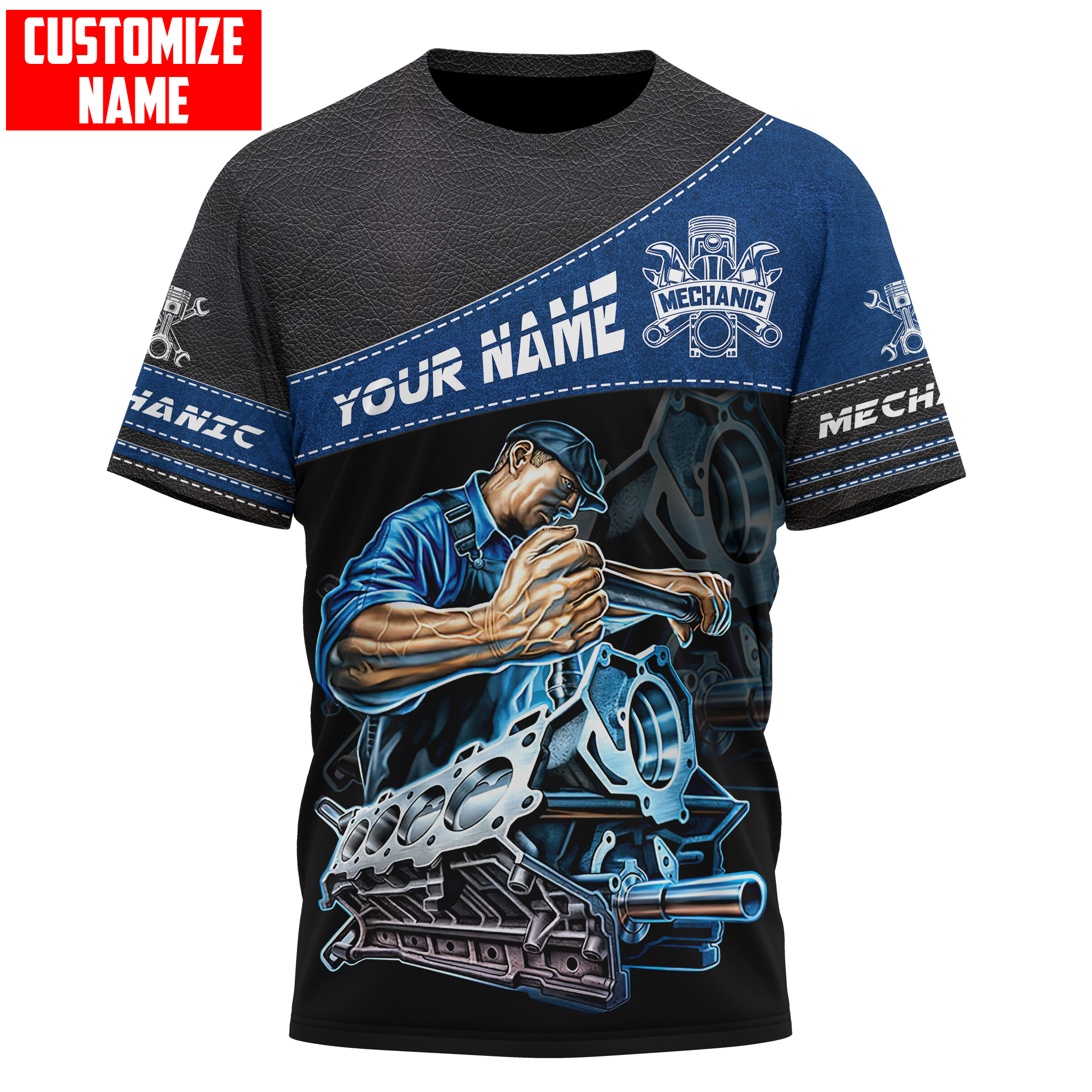 Mechanic shirt custom/ 3D All Over Printed tshirt For Mechanician/ Mechanical Shirts