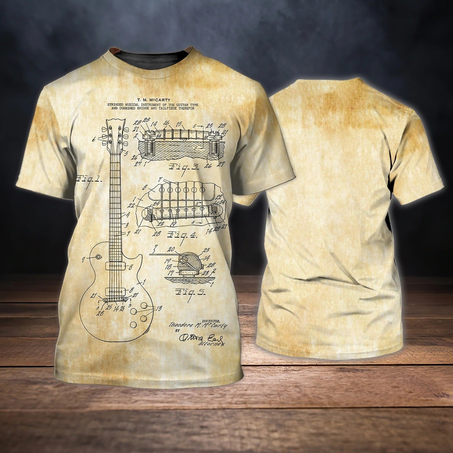 Guitar T Shirt 3D All Over Print For Guitar Man Guitar Lovers/ Sublimation 3D Shirt Gift For Guitar Men