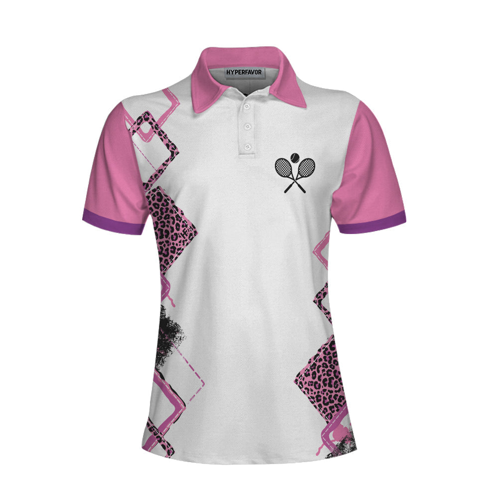 Tennis With No Chance Of House Cleaning Or Cooking Short Sleeve Women Polo Shirt/ Tennis Shirt For Ladies Coolspod
