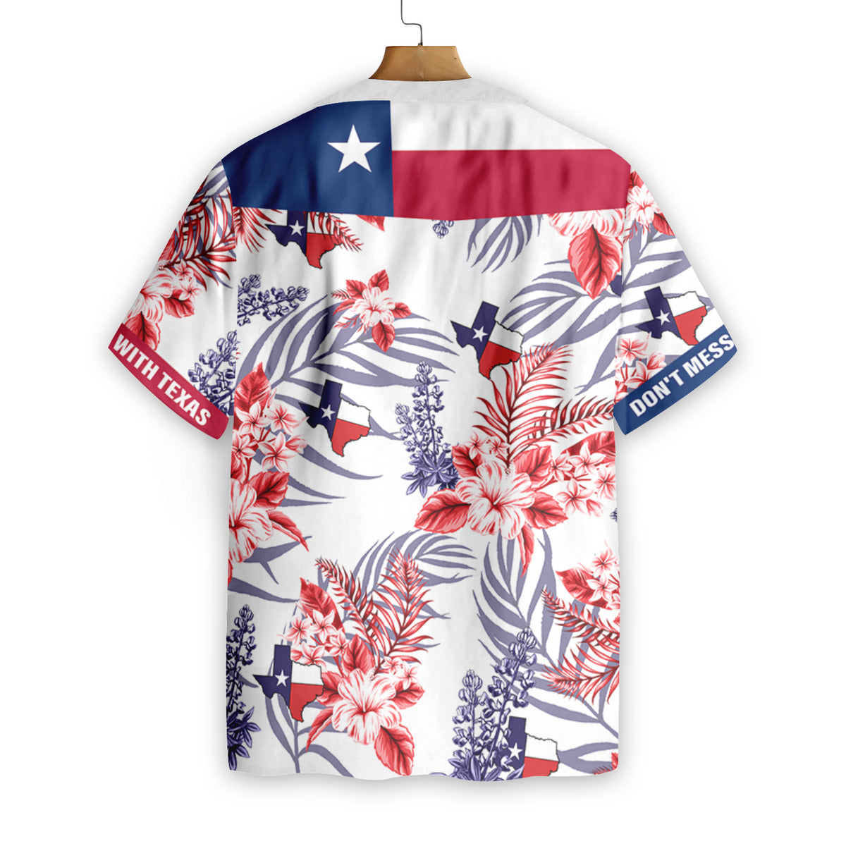 Texas Hawaiian Shirt Floral Bluebonnet Don’t Mess with/ Hawaiian shirts for men/ Women