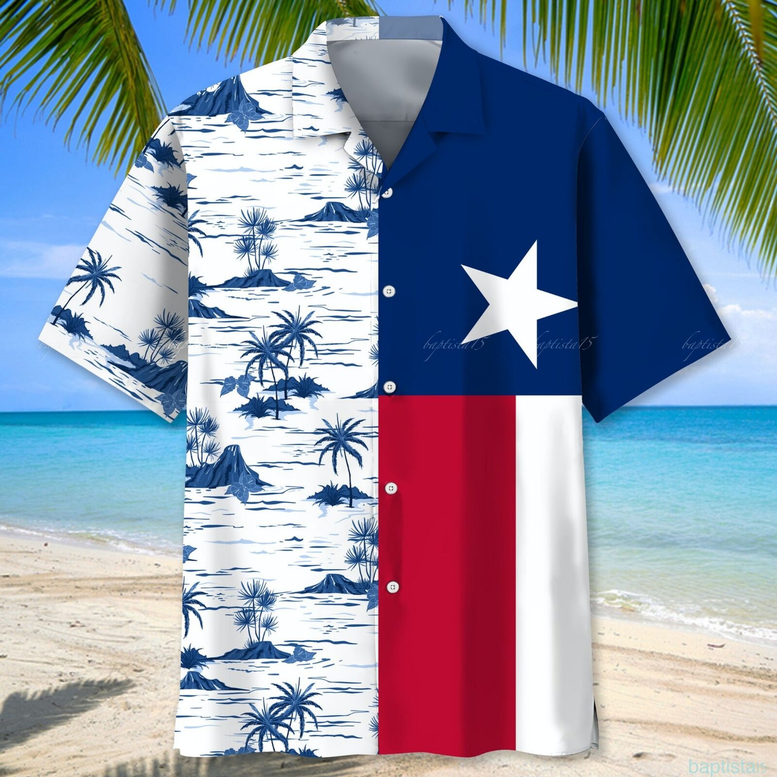 Texas Coconut Short-Sleeve Hawaiian Shirt For Fan Men Lover Style