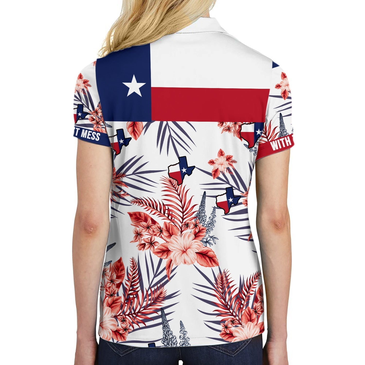 Texas Proud Bluebonnet Polo Shirt For Woman Short Sleeve Women Polo Shirt Coolspod