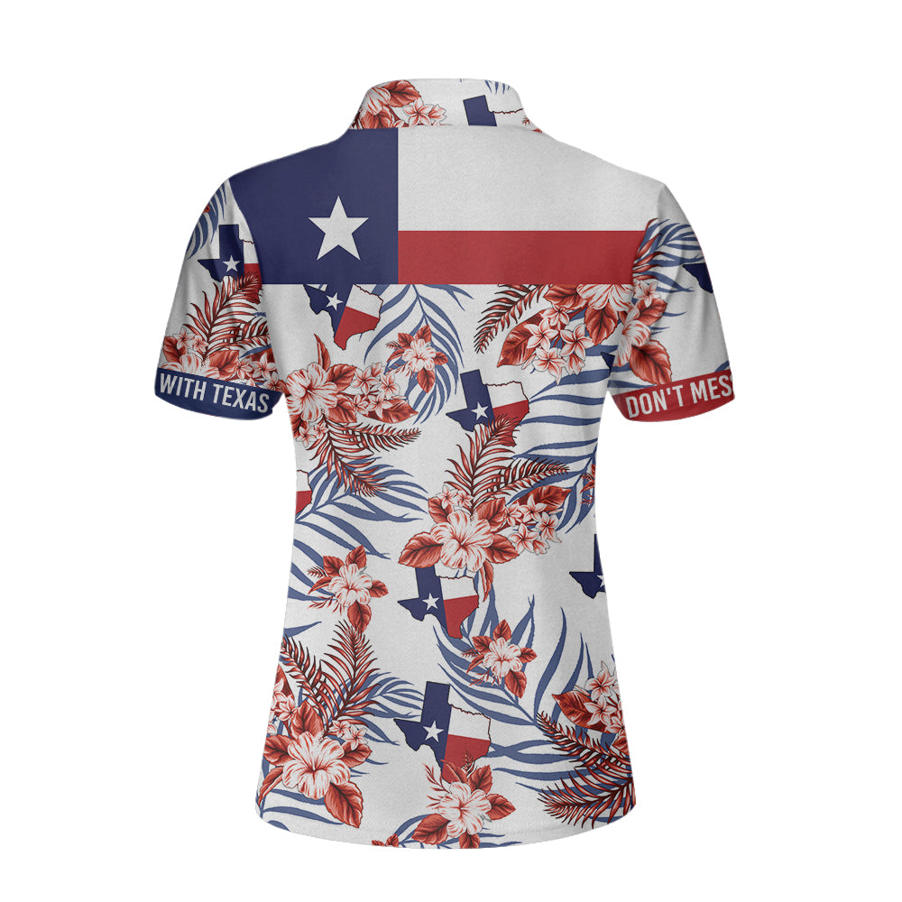 Texas Proud Short Sleeve Women Polo Shirt Coolspod