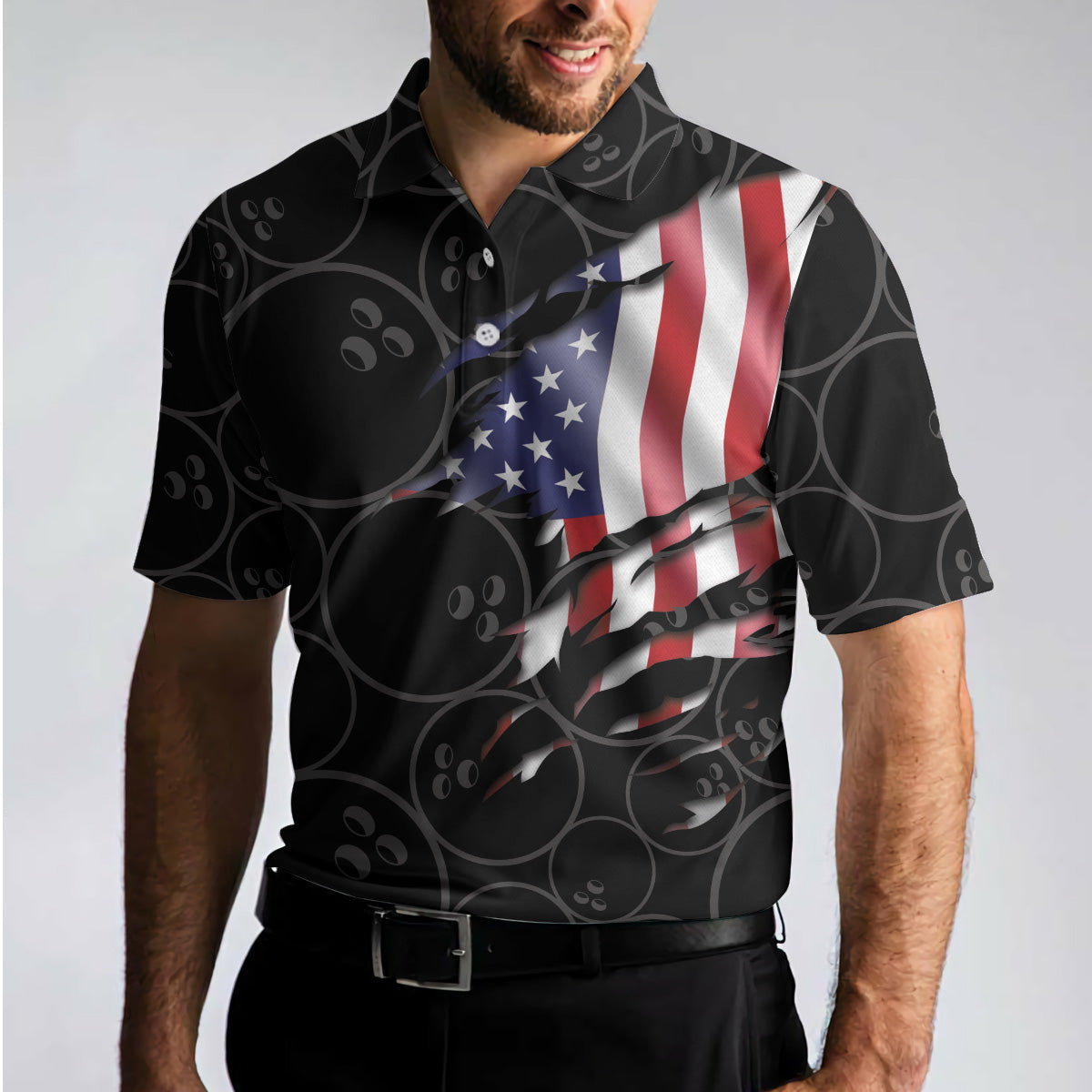 That''S How I Roll Bowling Shirt For Men Polo Shirt/ American Flag Bowling Shirt For Male Bowlers Coolspod